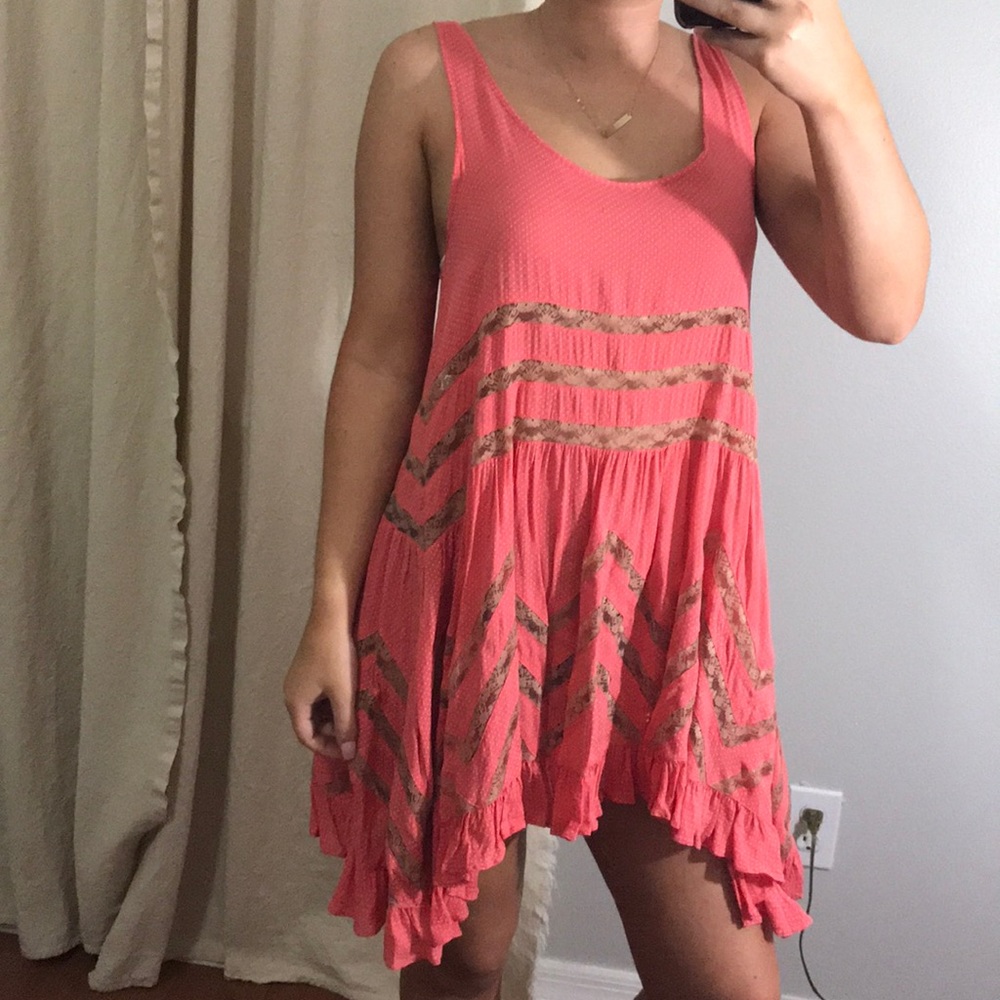 Free People voile and lace trapeze Slip Dress!